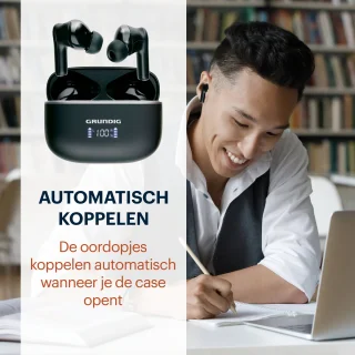 Grundig Bluetooth Oordopjes Draadloos met Oplaadcase