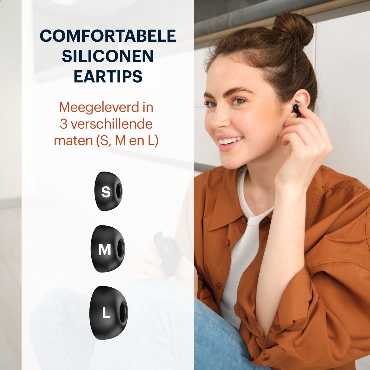 Grundig Bluetooth Oordopjes Draadloos met Oplaadcase
