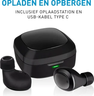 Grundig Draadloze In-ear Oordopjes Bluetooth Zwart