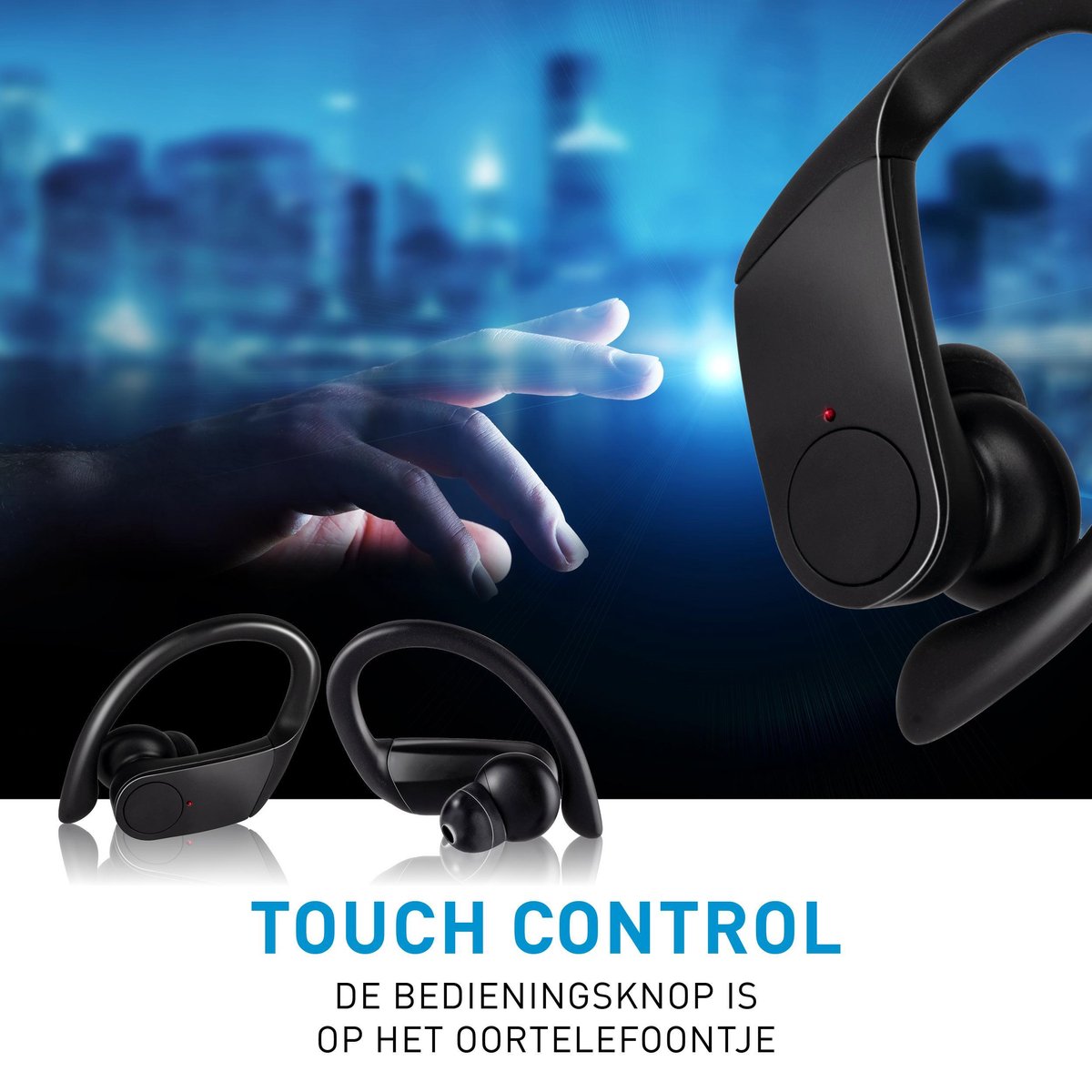 Grundig Draadloze In-ear Oordopjes Zwart