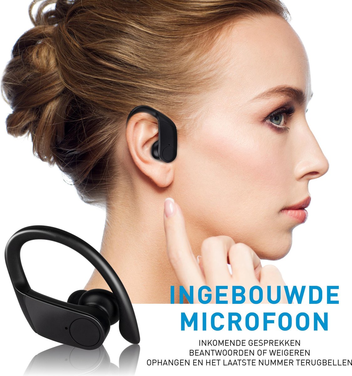 Grundig Draadloze In-ear Oordopjes Zwart