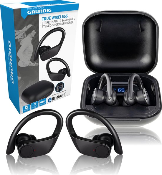 Grundig Draadloze In-ear Oordopjes Zwart
