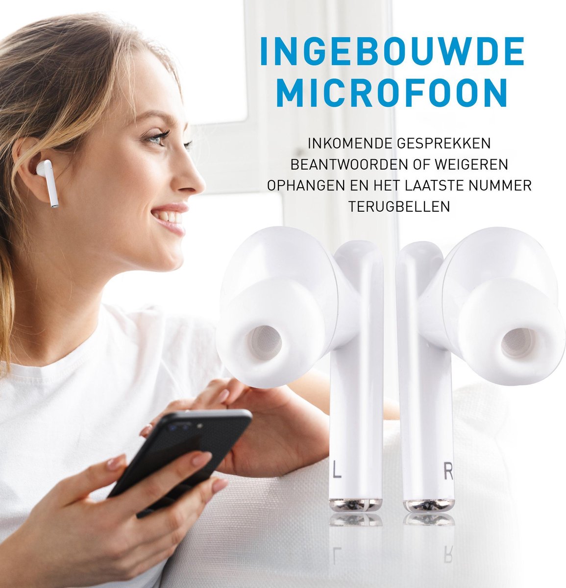 Grundig Draadloze Oordopjes Wit