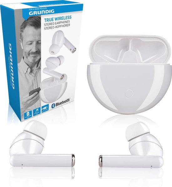 Grundig Draadloze Oordopjes Wit