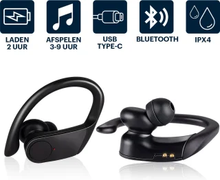 Grundig True Wireless Bluetooth Oordopjes Zwart