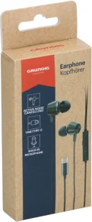 Grundig USB C In-Ear Oordopjes met Microfoon Zwart
