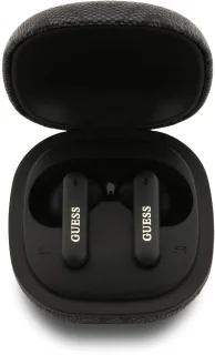 Guess 4G Script Logo TWS Oordopjes Zwart