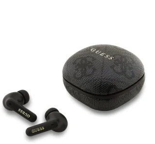 Guess 4G Script Logo TWS Oordopjes Zwart