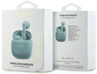 Guess Bluetooth Oordopjes TWS Turquoise