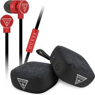 Guess Bluetooth speaker en oordopjes set rood