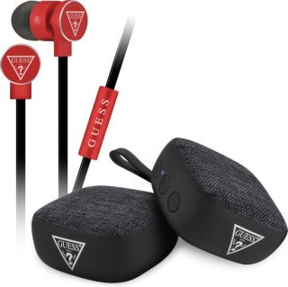 Guess Bluetooth speaker en oordopjes set rood