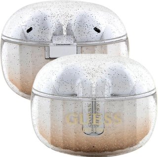 Guess Draadloze Oortjes TWS Glitter Gradient Goud