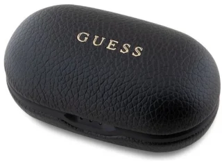 Guess Grained Classic Bluetooth Headphones TWS Docking Station Zwart