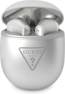 Guess Triangle Logo TWS Bluetooth Oordopjes Zilver
