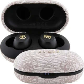 Guess True Wireless 4G Bluetooth Oordopjes Roze