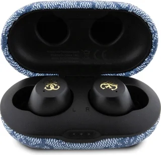 Guess True Wireless 4G Metal Bluetooth Oordopjes Blauw