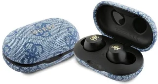 Guess True Wireless 4G Metal Bluetooth Oordopjes Blauw