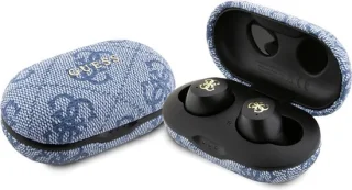 Guess True Wireless 4G Metal Bluetooth Oordopjes Blauw