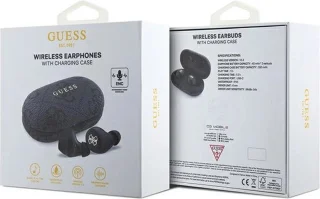 Guess True Wireless 4G Metal Bluetooth Oordopjes Zwart