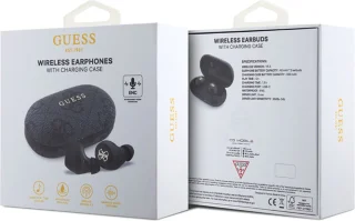 Guess True Wireless 4G Metal Bluetooth Oordopjes Zwart