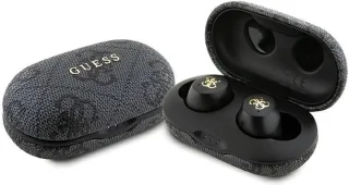 Guess True Wireless 4G Metal Bluetooth Oordopjes Zwart