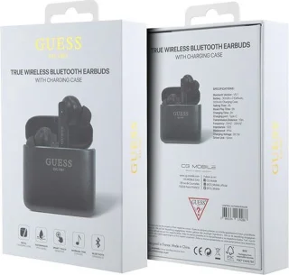 Guess True Wireless EarPods Zwart Bluetooth Earbuds