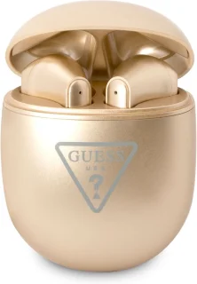 Guess True Wireless Triangle Logo Bluetooth Oordopjes Goud