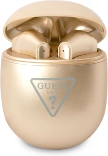 Guess True Wireless Triangle Logo Bluetooth Oordopjes Goud