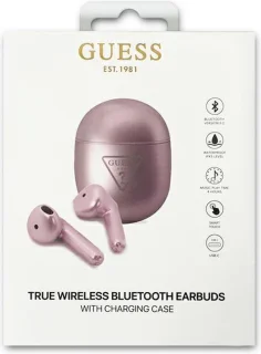 Guess True Wireless Triangle Logo Bluetooth Oordopjes Paars