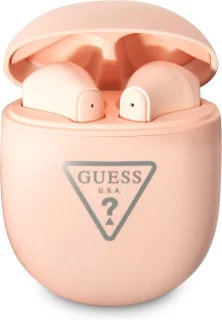 Guess True Wireless Triangle Logo Roze In-ear Oordopjes