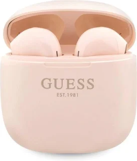 Guess TWS Script Bluetooth In-ear Oordopjes Roze