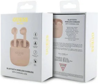 Guess TWS Script Bluetooth In-ear Oordopjes Roze