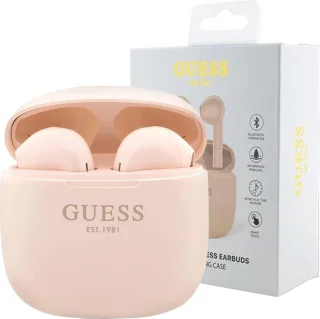 Guess TWS Script Bluetooth In-ear Oordopjes Roze