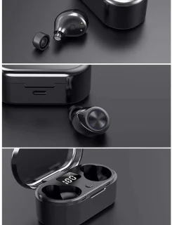 Gymston MX7 Volledig Draadloze Bluetooth Oordopjes Zwart