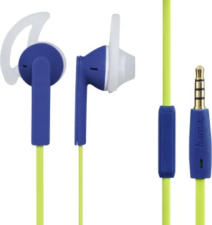 Hama Action stereo-koptelefoon groen/blauw