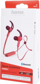Hama Connect Bluetooth-koptelefoon rood