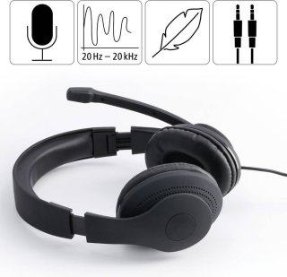 Hama HS-P200 PC Office headset zwart