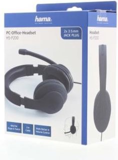 Hama HS-P200 PC Office headset zwart