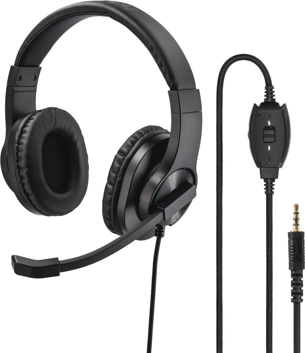 Hama HS-P350 PC-Office Stereo Headset Zwart