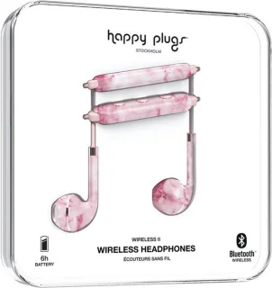 Happy Plugs Earbud Plus Wireless II Pink Marble