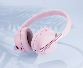 Happy Plugs Play Bluetooth Headset On-Ear Pink Gold