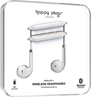Happy Plugs Wireless II Draadloze In-Ear Headset Wit