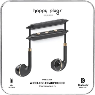 Happy Plugs Wireless II In-Ear Bluetooth Headset Zwart/Goud