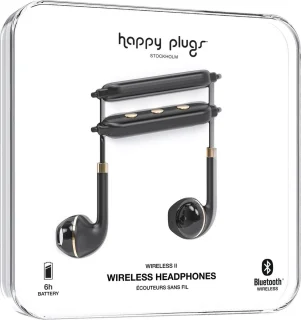 Happy Plugs Wireless II In-Ear Bluetooth Headset Zwart/Goud