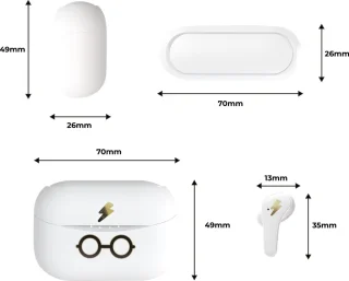 Harry Potter TWS Bluetooth Draadloze Oordopjes Met Oplaadcase