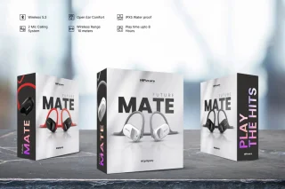 HiFuture Future Mate 5.3 Bluetooth Bone Conduction Sportkoptelefoon Wit
