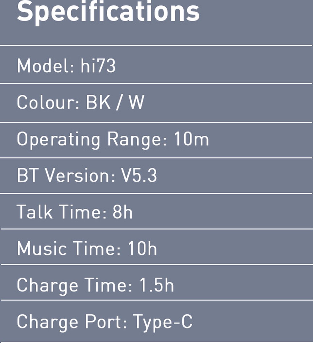 hileo hi73 Draadloze Open-Ear Bluetooth Oordopjes Wit