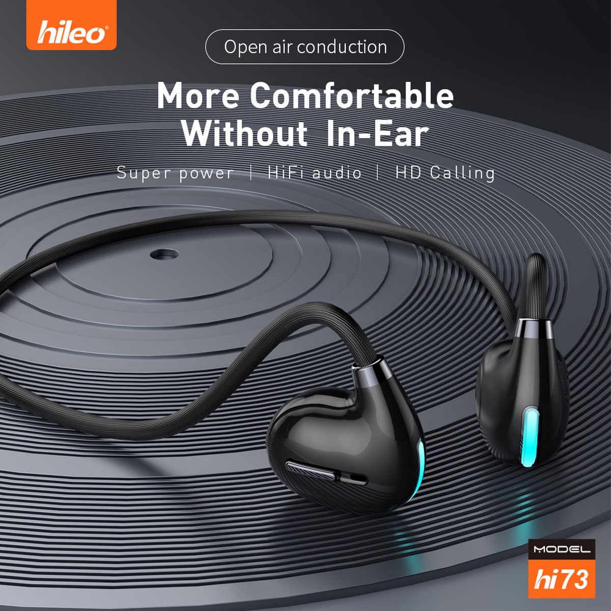 hileo hi73 Draadloze Open-Ear Bluetooth Oordopjes Wit