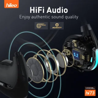 hileo hi73 Draadloze Open-Ear Bluetooth Oordopjes Wit