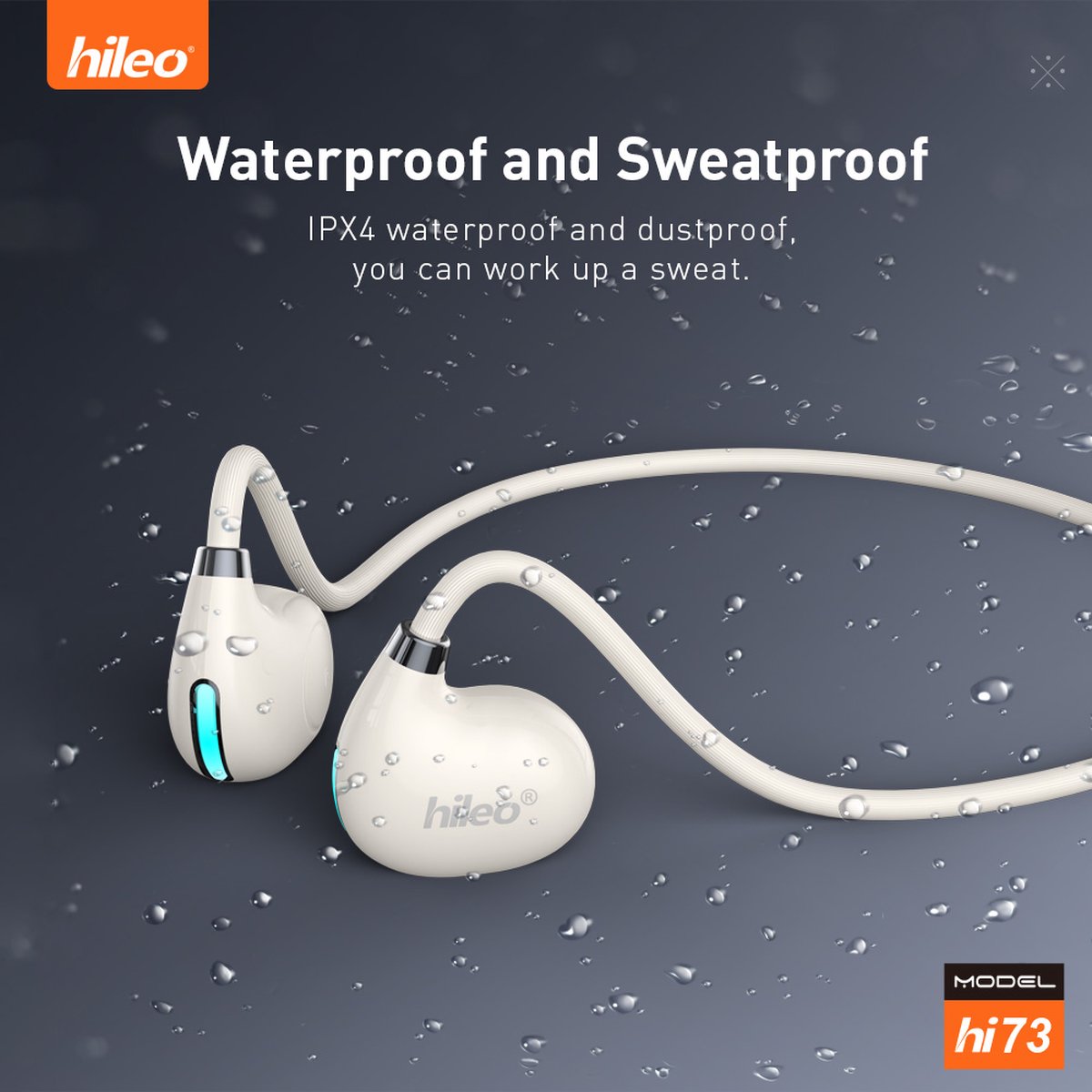 hileo hi73 Draadloze Open-Ear Bluetooth Oordopjes Wit